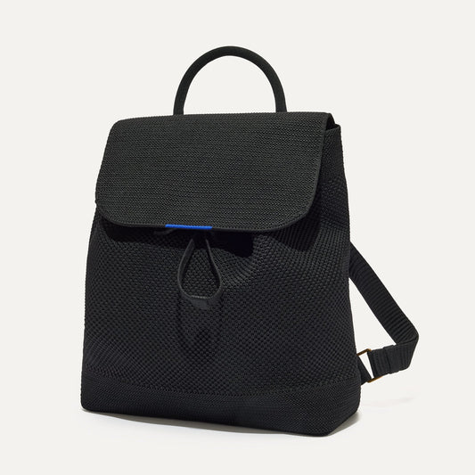 PDP |The Cinch Back Pack in Black shown from the front.