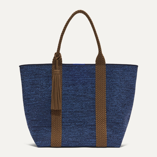 PDP |The Lightweight Tote in Dusk Open-Knit shown from the front.
