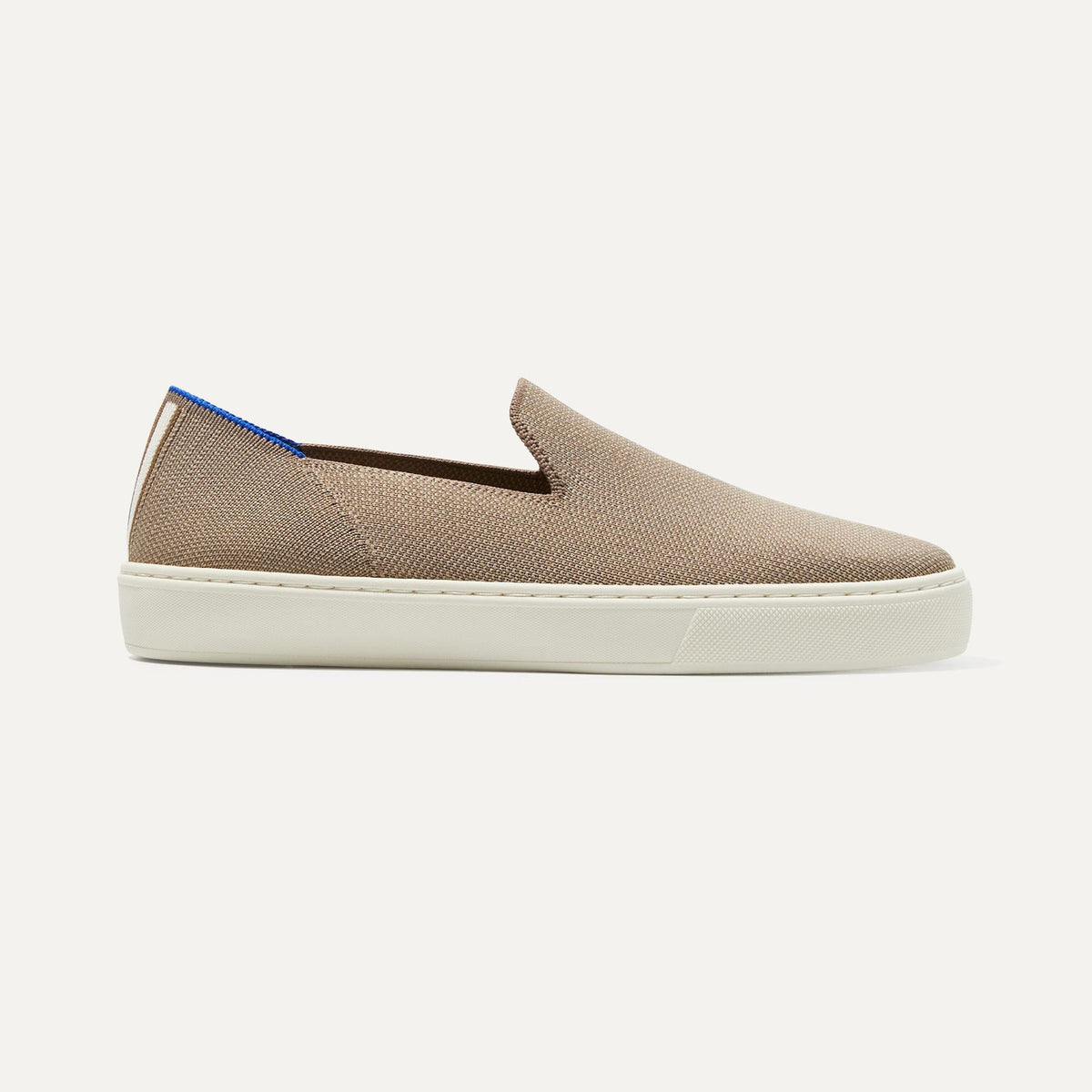 side | The Sneaker in Latte shown from the side.