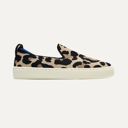 side | The Kids Sneaker in Desert Cat, shown from the side.