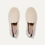 The Kids Sneaker in Sand shown from the top.