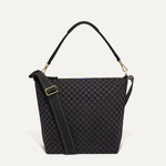 PLP |The Mini Zip Bucket in Black Sand shown from the front.