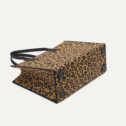 The Classic Tote in Toasty Cat, shown from the bottom.