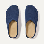 The Casual Clog in Blue Raffia-Knit shown from the top.