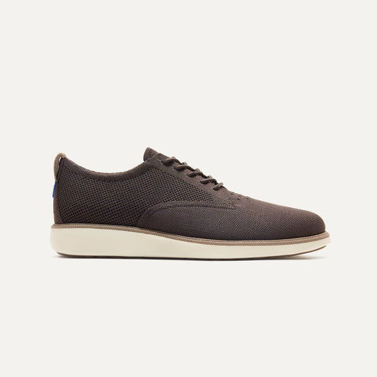 side | The Oxford in Deep Brown shown from the side.