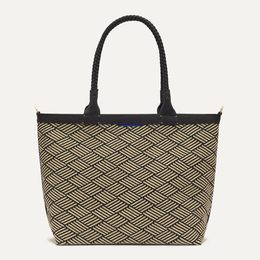 PDP |The Lightweight Zip Tote in Polar Zig Zag shown from the front.