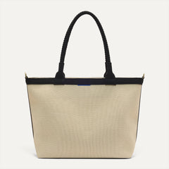 Black and White Raffia-Knit