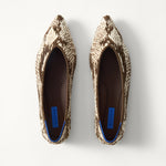PDP | The Point III in ReVelvet Brown Python shown from the top.