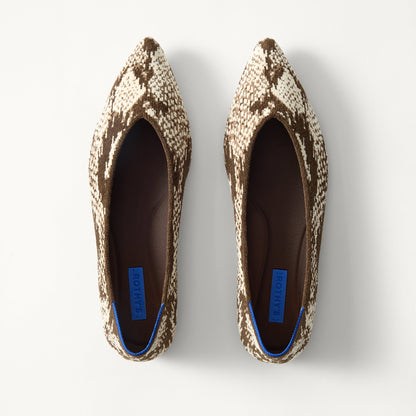 PDP | The Point III in ReVelvet Brown Python shown from the top.