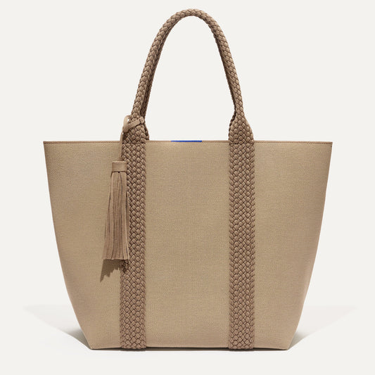 PDP |The Lightweight Tote in Caramel Twist shown from the front.