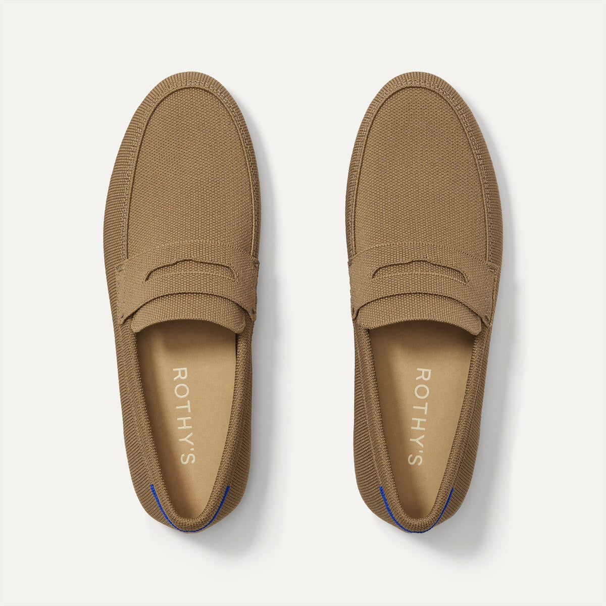 The Ravello Penny Loafer in Morel shown from the top.