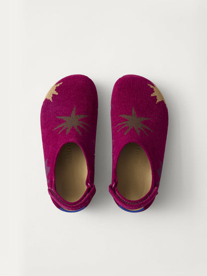 PLP | The Kids Clog in ReVelvet™ Fuchsia Burst shown from the top.