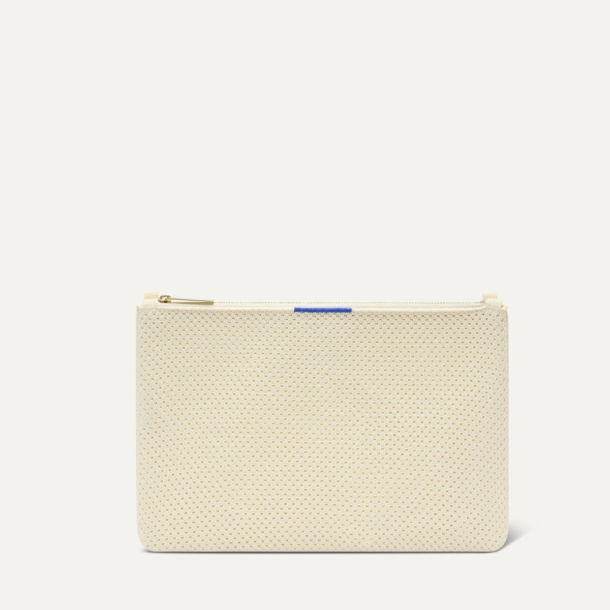 PDP |The Convertible Clutch in Love Bird Open-Knit, shown from the front.