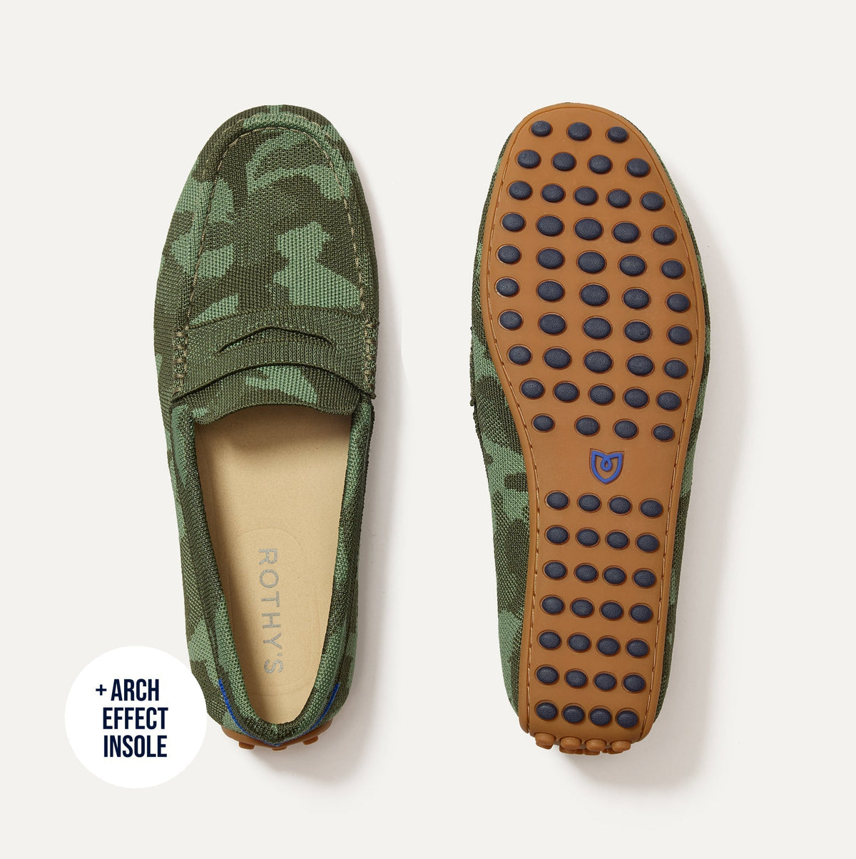 The Men's Daily Driver in Forest Camo shown from the top.