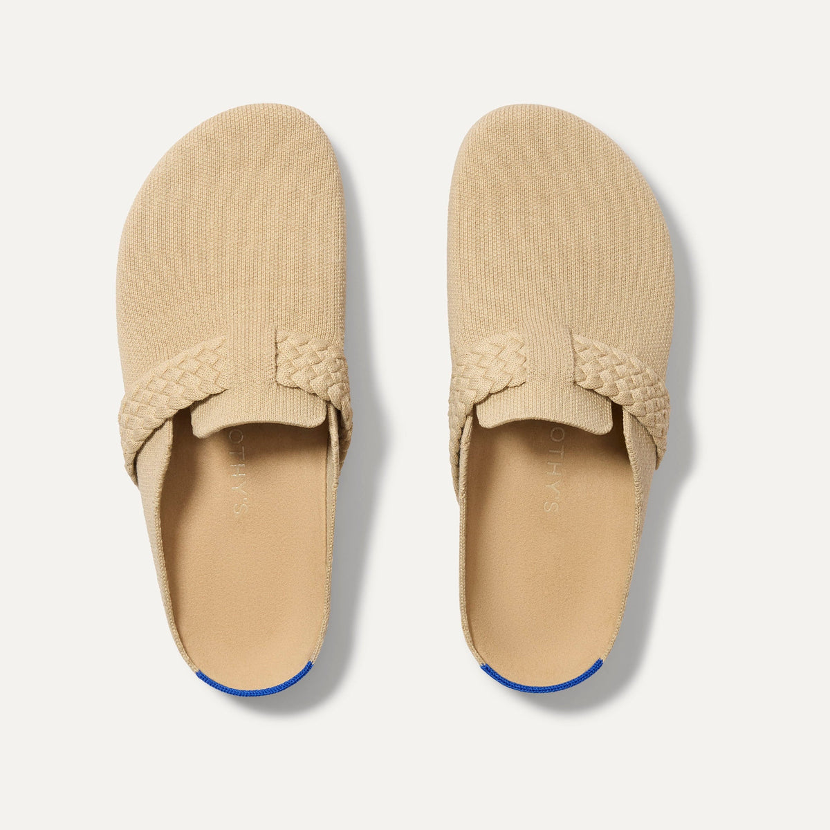 The Braid Clog in Wheat shown from the top.
