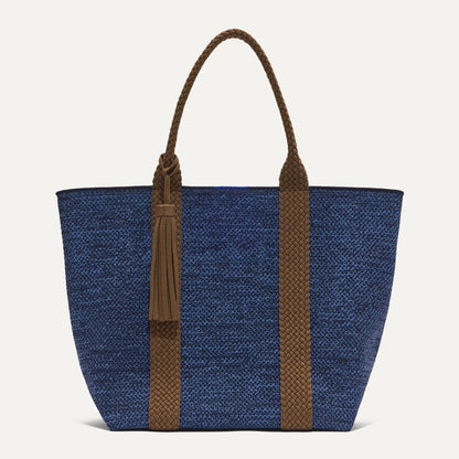 PDP |The Lightweight Tote in Dusk Open-Knit shown from the front.