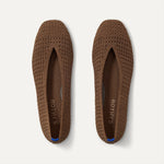 The Max Square Ballerina in Cinnamon Mesh shown from the top.