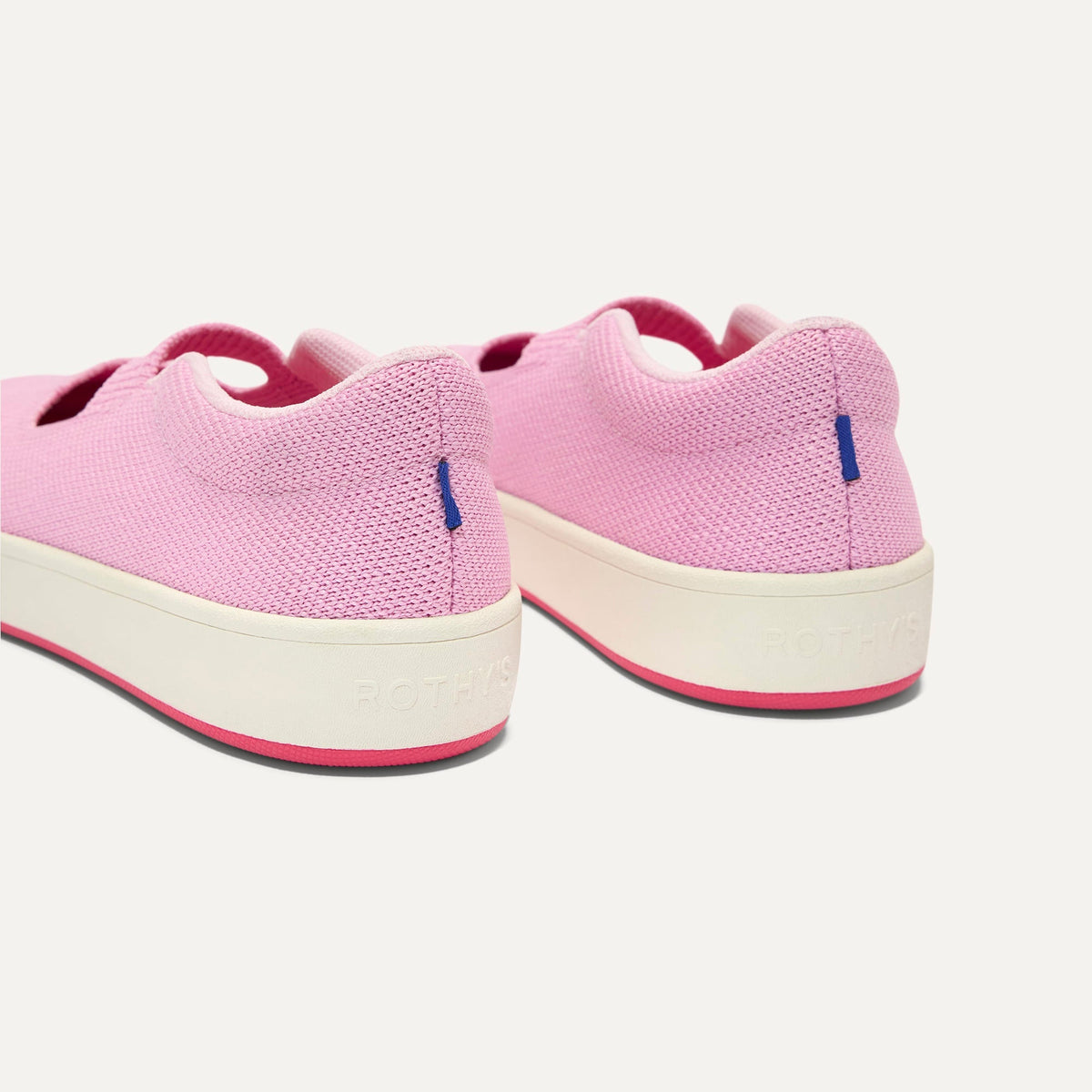 Close up of the heel of The Kids MJ Sneaker in Tutu.