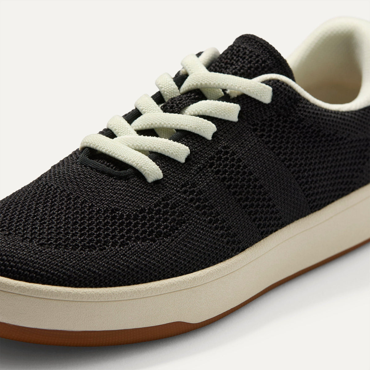 Overlay::Stretchy, No-Tie Laces | Alt:: Close up of the vamp and laces of The Kids Stretch Sneaker in Zoom.